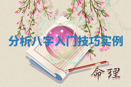分析八字入门技巧实例_