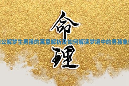 周公解梦生男孩的寓意解析及如何解读梦境中的男孩象征