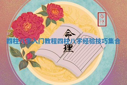 四柱八字入门教程 四柱八字经验技巧集合