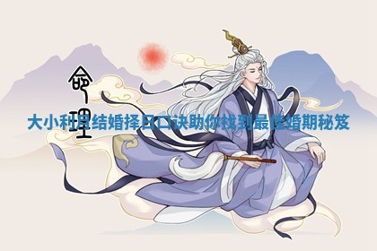 大小利月结婚择日口诀助你找到最佳婚期秘笈
