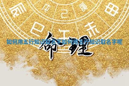 如何用五行知识取名字_如何用五行知识取名字呢