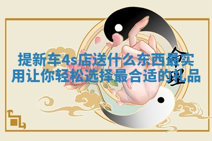 提新车4s店送什么东西最实用 让你轻松选择最合适的礼品