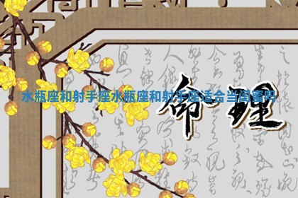 水瓶座和射手座_水瓶座和射手座适合当闺蜜吗